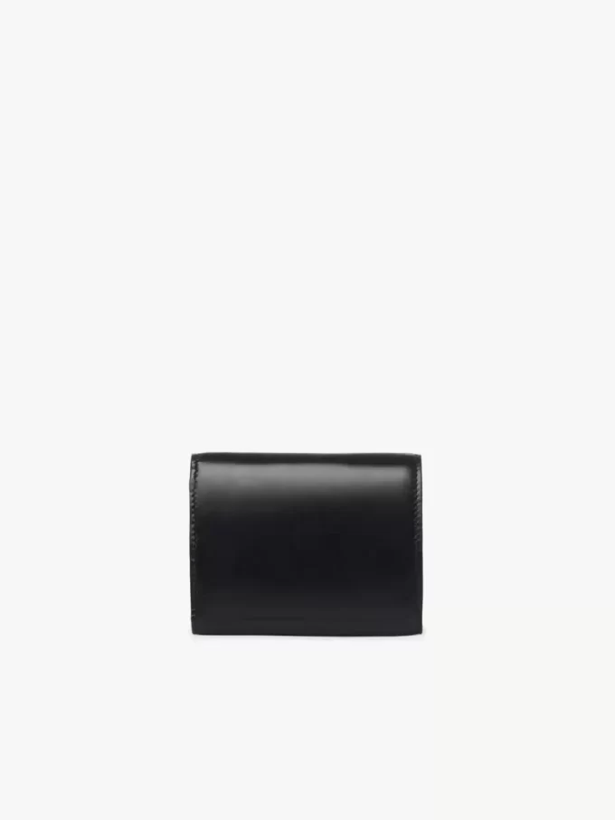 Pequeño bolso Chloé Iconic de tres pliegues con bolsillo para monedas en piel brillante