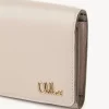 Pequeño bolso Chloé Iconic de tres pliegues con bolsillo para monedas en piel brillante