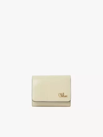 Pequeño bolso Chloé Iconic de tres pliegues en piel efecto cocodrilo