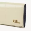 Pequeño bolso Chloé Iconic de tres pliegues en piel efecto cocodrilo