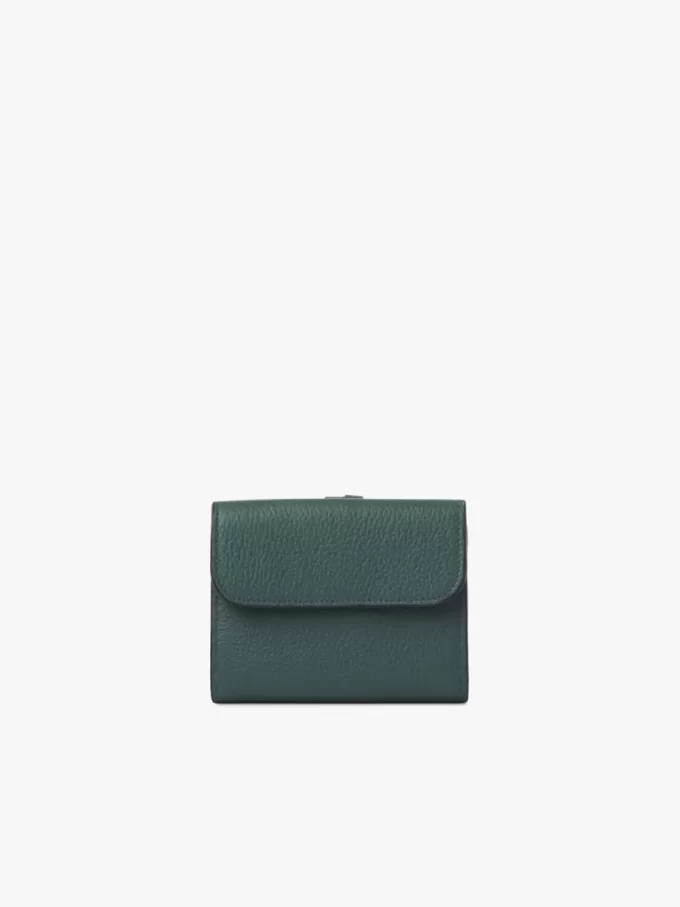 Pequeño cuaderno tríptico con alfabeto en piel granulada Pequeño cuaderno tríptico con alfabeto en piel granulada