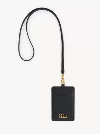 Portatarjetas Chloé Iconic en piel granulada