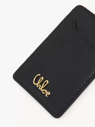 Portatarjetas Chloé Iconic en piel granulada