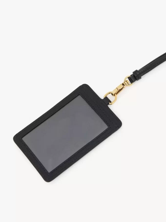 Portatarjetas Chloé Iconic en piel granulada