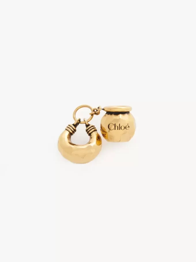 Pulsera Sphere Mini con dije de dados en latón