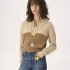 Suéter de cuello en punto de lana y cachemira Suéter de cuello en punto de lana y cachemira