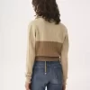 Suéter de cuello en punto de lana y cachemira Suéter de cuello en punto de lana y cachemira