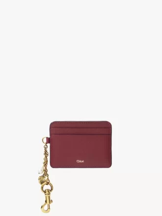 Tarjetero Chloé Charms en piel granulada