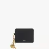 Tarjetero Chloé Charms en piel granulada