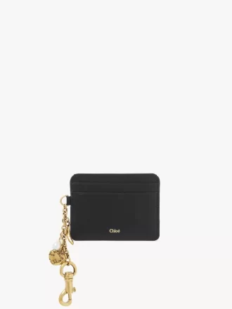 Tarjetero Chloé Charms en piel granulada