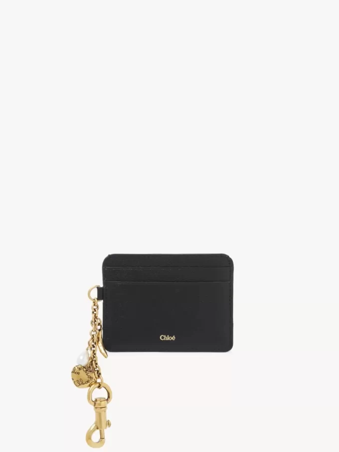 Tarjetero Chloé Charms en piel granulada