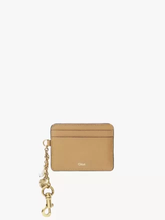 Tarjetero Chloé Charms en piel granulada
