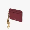 Tarjetero Chloé Charms en piel granulada