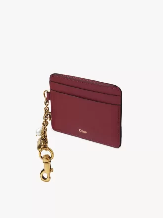 Tarjetero Chloé Charms en piel granulada