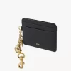 Tarjetero Chloé Charms en piel granulada