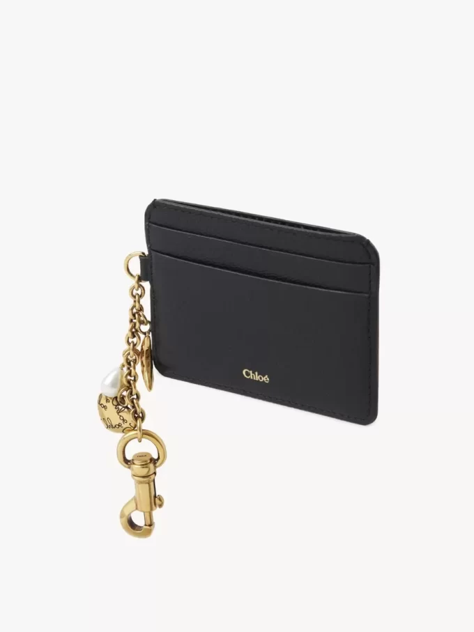 Tarjetero Chloé Charms en piel granulada
