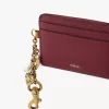 Tarjetero Chloé Charms en piel granulada