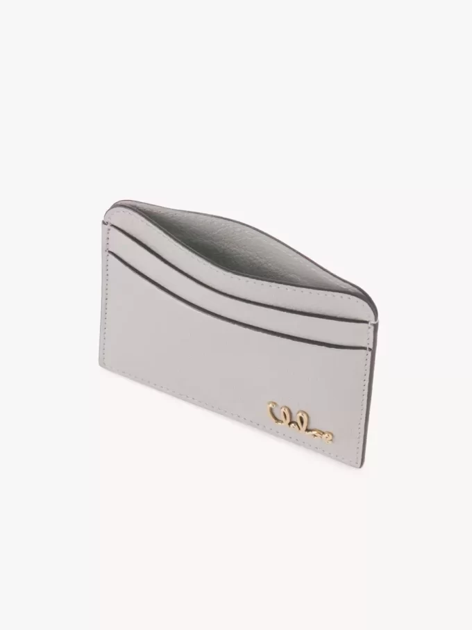 Tarjetero Chloé Iconic en piel granulada