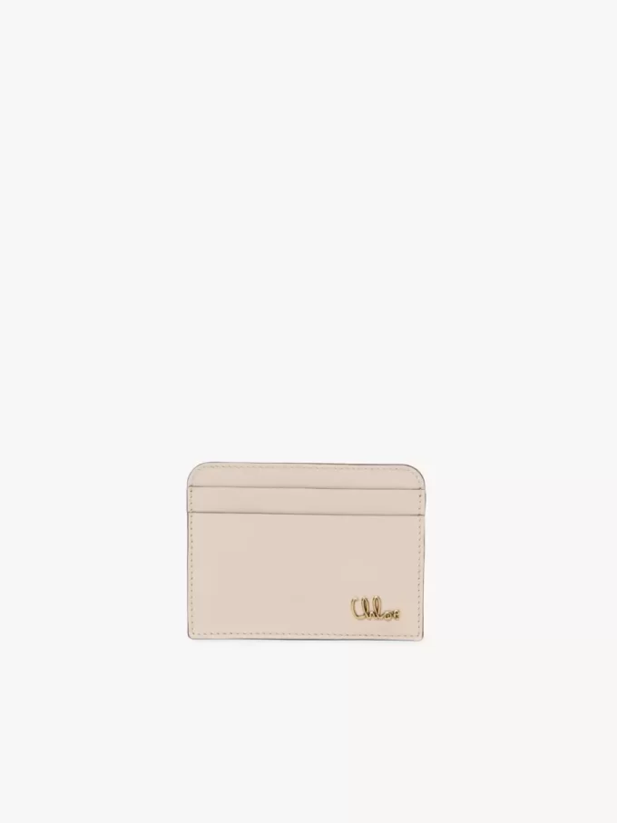 Tarjetero icónico de Chloé en piel brillante Tarjetero icónico de Chloé en piel brillante
