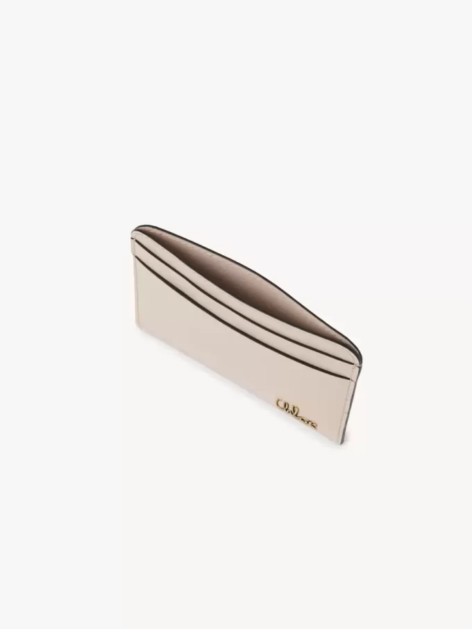 Tarjetero icónico de Chloé en piel brillante Tarjetero icónico de Chloé en piel brillante