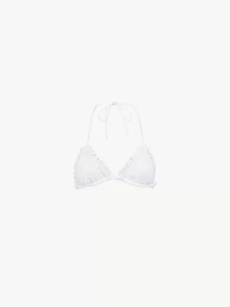 Top de bikini con volantes