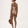 Traje de baño de una pieza con tirantes anudados Traje de baño de una pieza con tirantes anudados