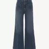 Vaqueros bootcut cropped en denim Vaqueros bootcut cropped en denim