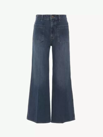 Vaqueros bootcut cropped en denim
