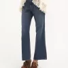 Vaqueros bootcut cropped en denim Vaqueros bootcut cropped en denim