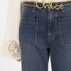 Vaqueros bootcut cropped en denim Vaqueros bootcut cropped en denim