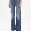Vaqueros bootcut de tiro alto en denim Vaqueros bootcut de tiro alto en denim