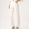 Vaqueros cropped bordados en denim