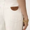 Vaqueros de tiro alto y pierna ancha en denim