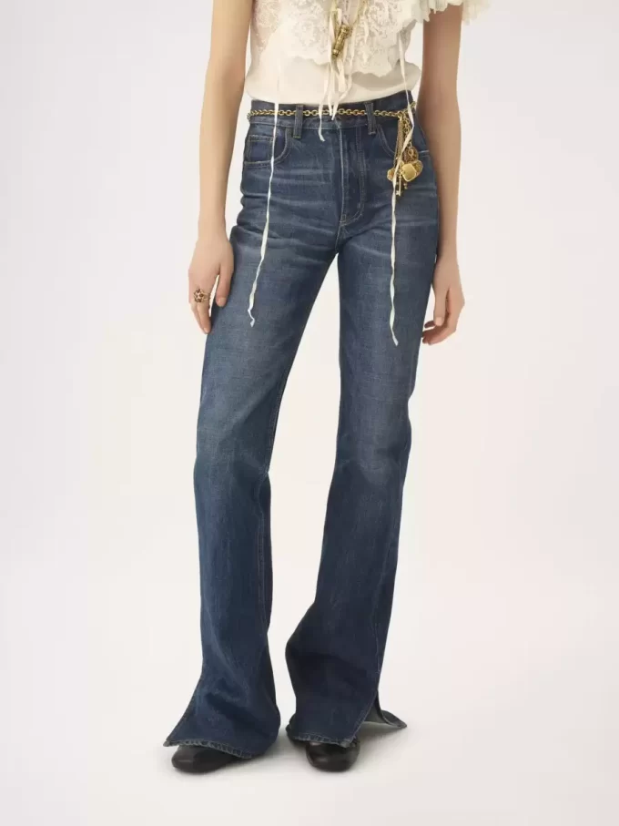 Vaqueros rectos en denim Vaqueros rectos en denim