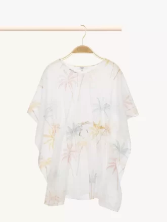 Vestido de playa de manga corta