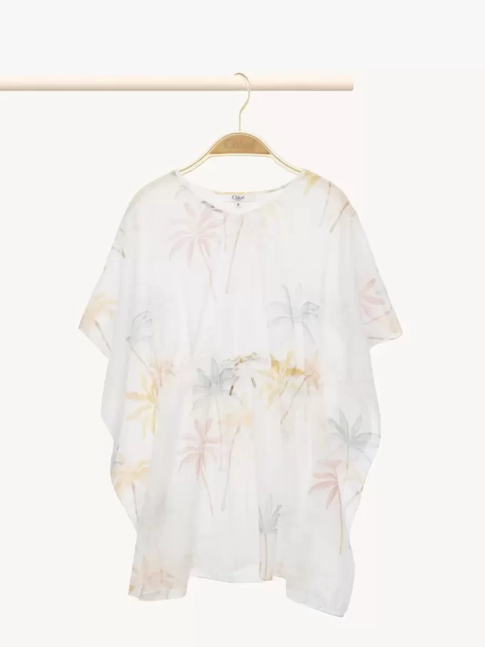 Vestido de playa de manga corta