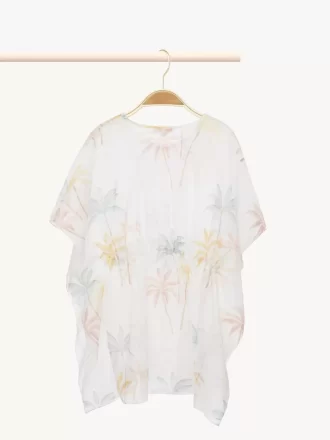 Vestido de playa de manga corta