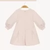 Vestido infantil de manga larga con logotipo