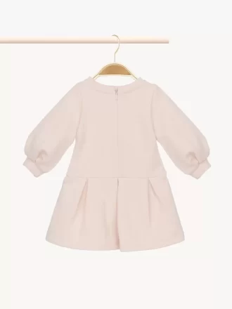 Vestido infantil de manga larga con logotipo