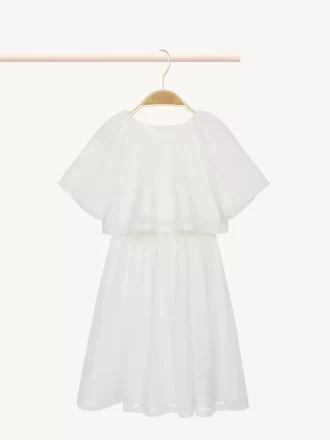 Vestido largo de manga corta