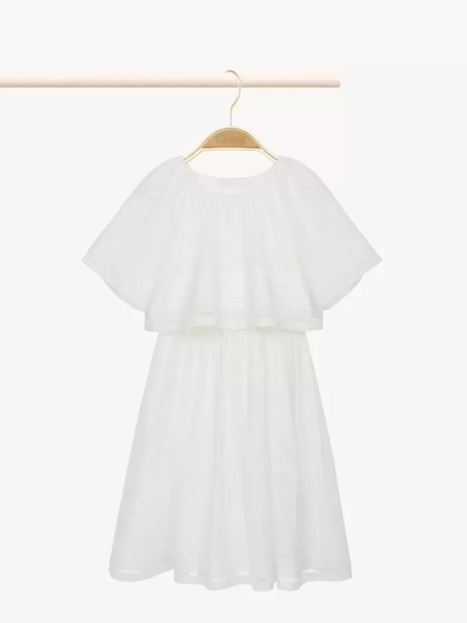 Vestido largo de manga corta