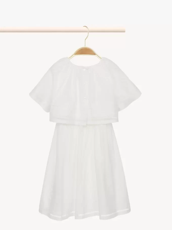 Vestido largo de manga corta