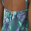 Vestido mini de tirantes finos en jersey de algodón